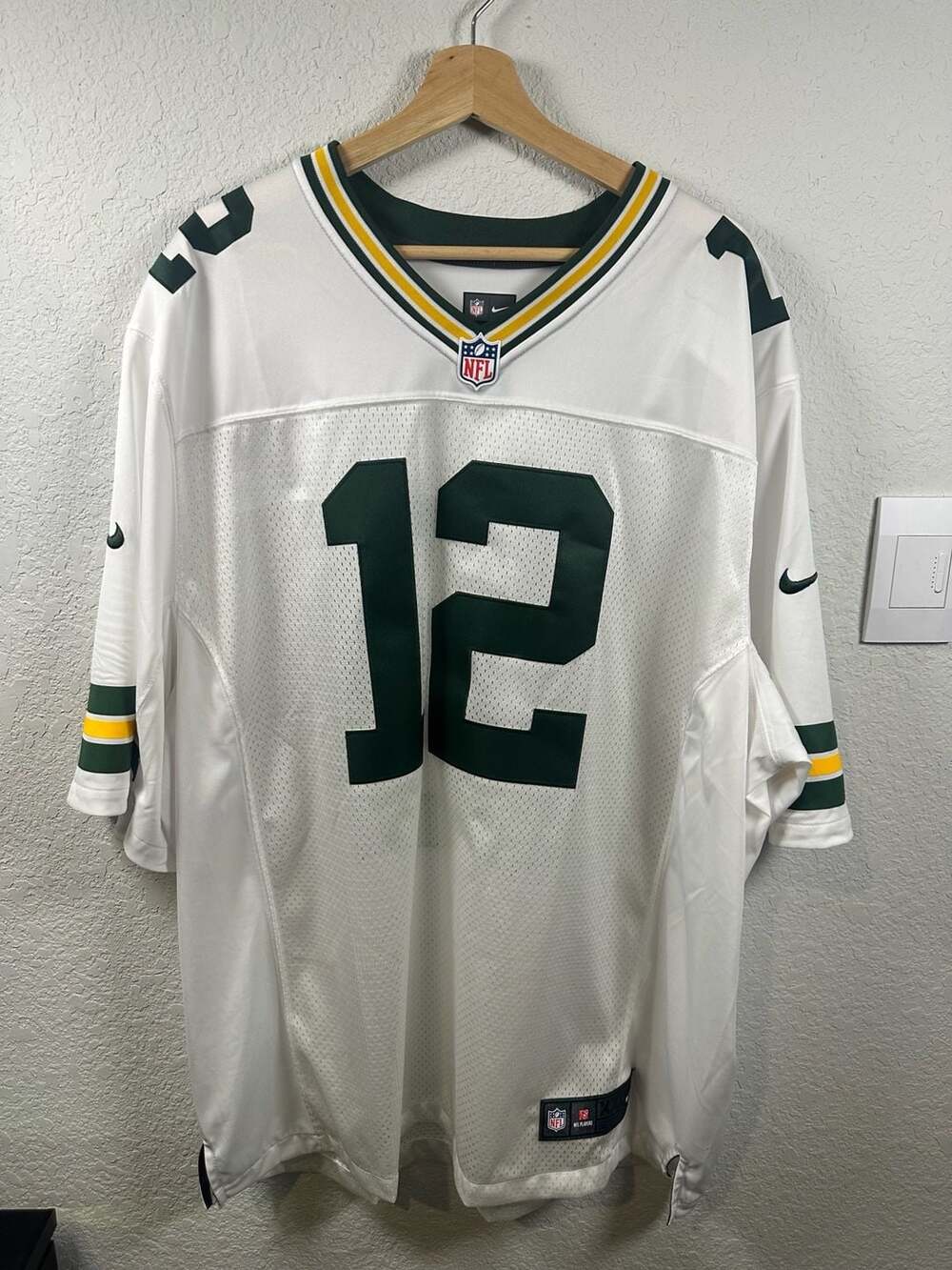 Nike Green Bay Packers Aaron Rodgers Jersey XXL White